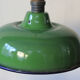 Abat jour emaillé lampe industrielle vert bouteille