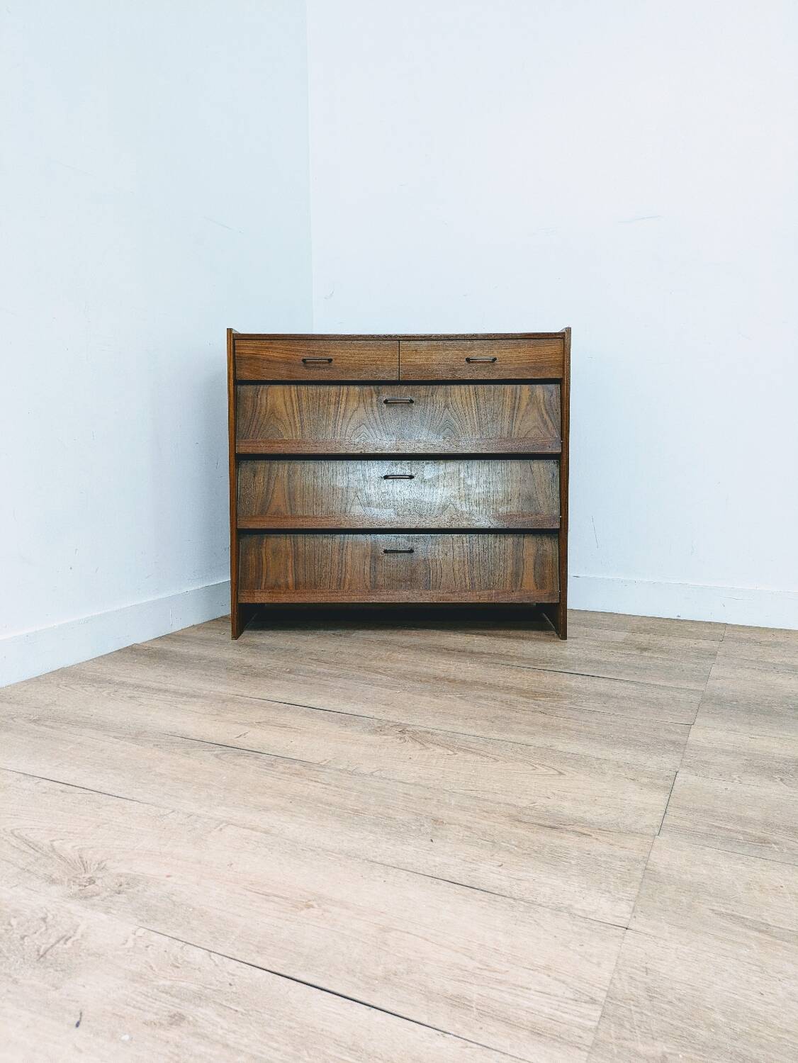 Vintage Scandinavian wooden shoe cabinet