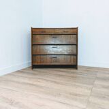 Vintage Scandinavian wooden shoe cabinet
