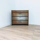 Vintage Scandinavian wooden shoe cabinet