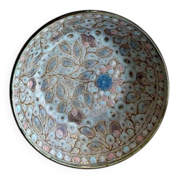 Glazed ceramic deep plate, Danuta Le Hénaff