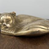 bronze cat emptier from the 1930s