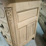 Louis XIV style solid cherry chest of drawers