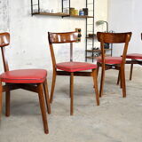 4 vintage romy bistro chairs 1950