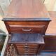 Art Deco trade counter – Display case and drawers – Stained mahogany wood – A