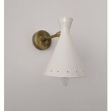 Set of 4 Italian design wall lights from the 1950s