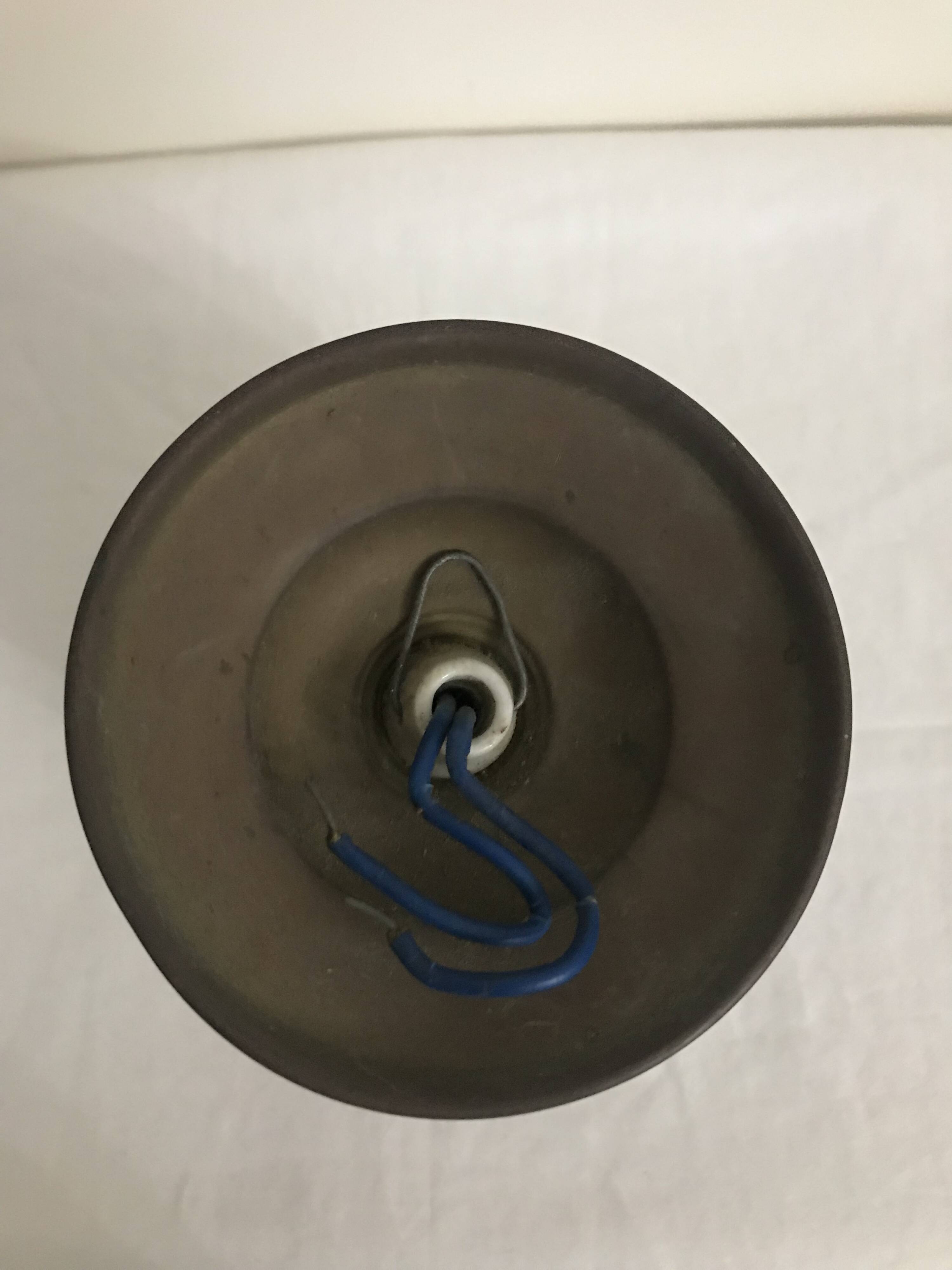 Art Deco Pink Glass Globe Wall Ceiling Light