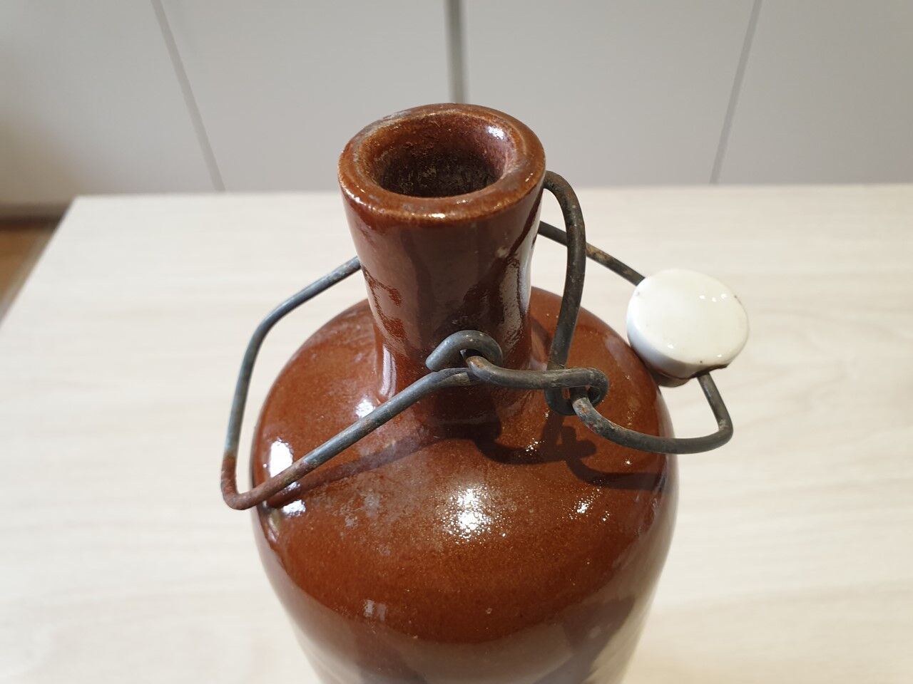 Old sandstone bottle