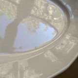 Oval dish Digoin Sarreguemines powder pink