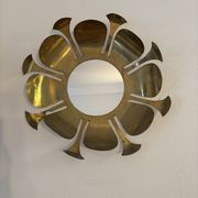 Miroir en laiton doré, 1970