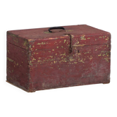 Antique chest with red and green patina (c.1920) #75