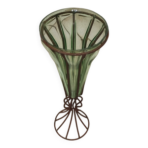 Vase en verre soufflé