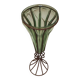 19th-century blown glass vase – Murano style with mount
