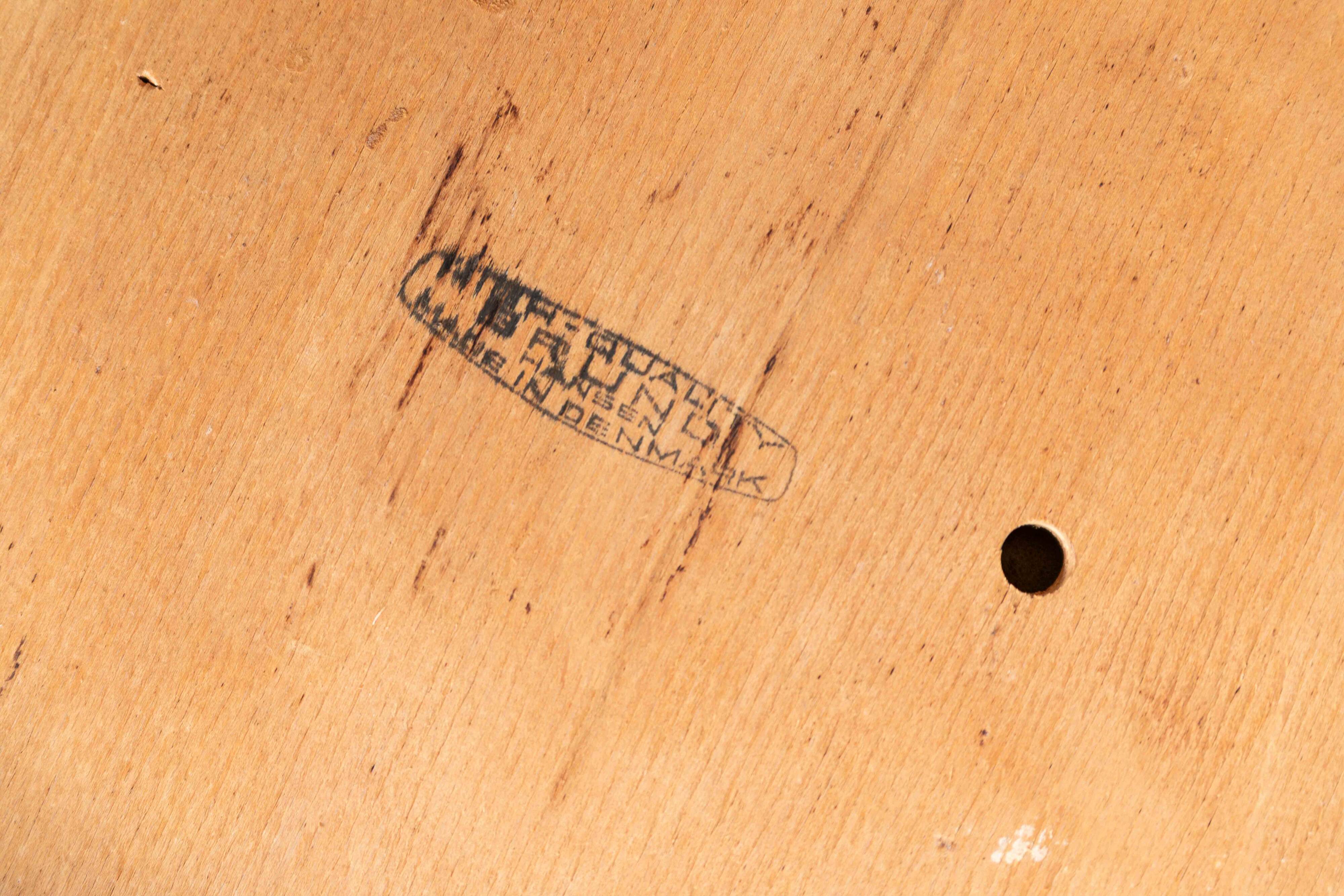 Dining chairs 'model 60' by Hennig Kjaernulf for Bruno Hansen, Denmark 1960