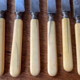 16 couteaux anciens, manches en corne