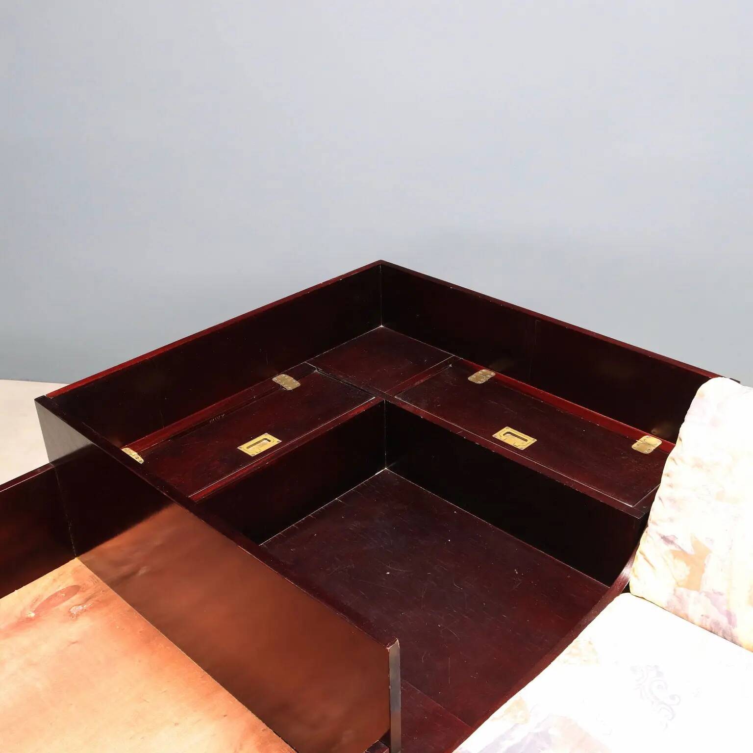 Light simple old marine style in mahogany veneer Italy 20th century