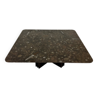 Fossil Stone Coffee Table by Heinz Lilienthal, 1980s