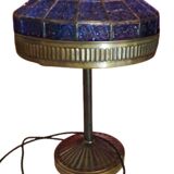 Lampe en vitrail Art Nouveau