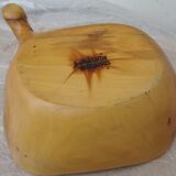 Olive wood fruit cup Marked Jean paul Brain Vallauris