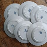 Set of 6 Terre de Fer plates, Acacia model