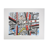 Fernand Léger : Les constructeurs saluant, lithographie signée
