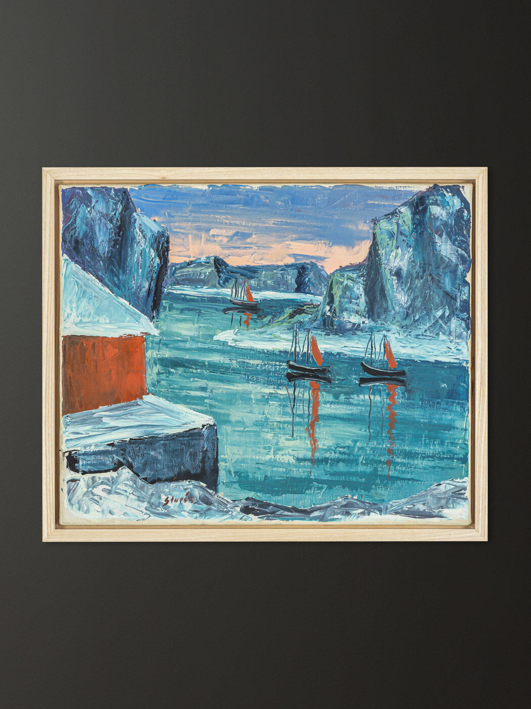 Mer Arctique, huile sur toile, 50 x 42 cm