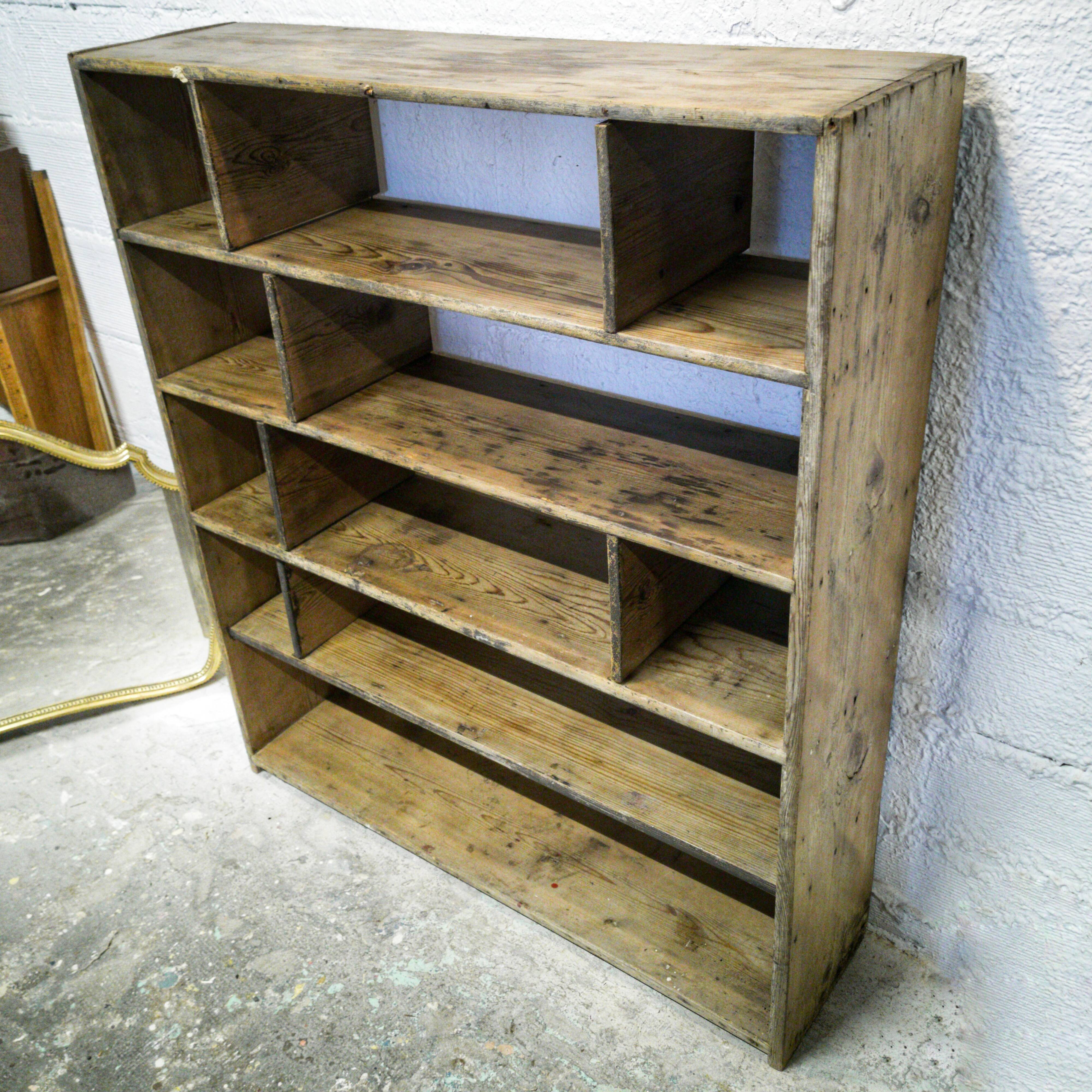 Large wooden workshop locker