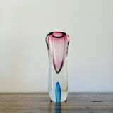 Vase en verre sommerso de Murano, années 1960, dans le style de Flavio Poli