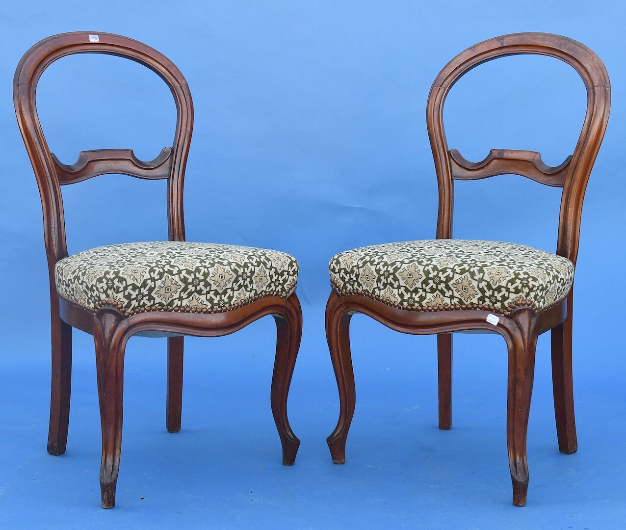 Pair of Louis Philippe style chairs