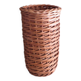 Vintage wicker umbrella stand