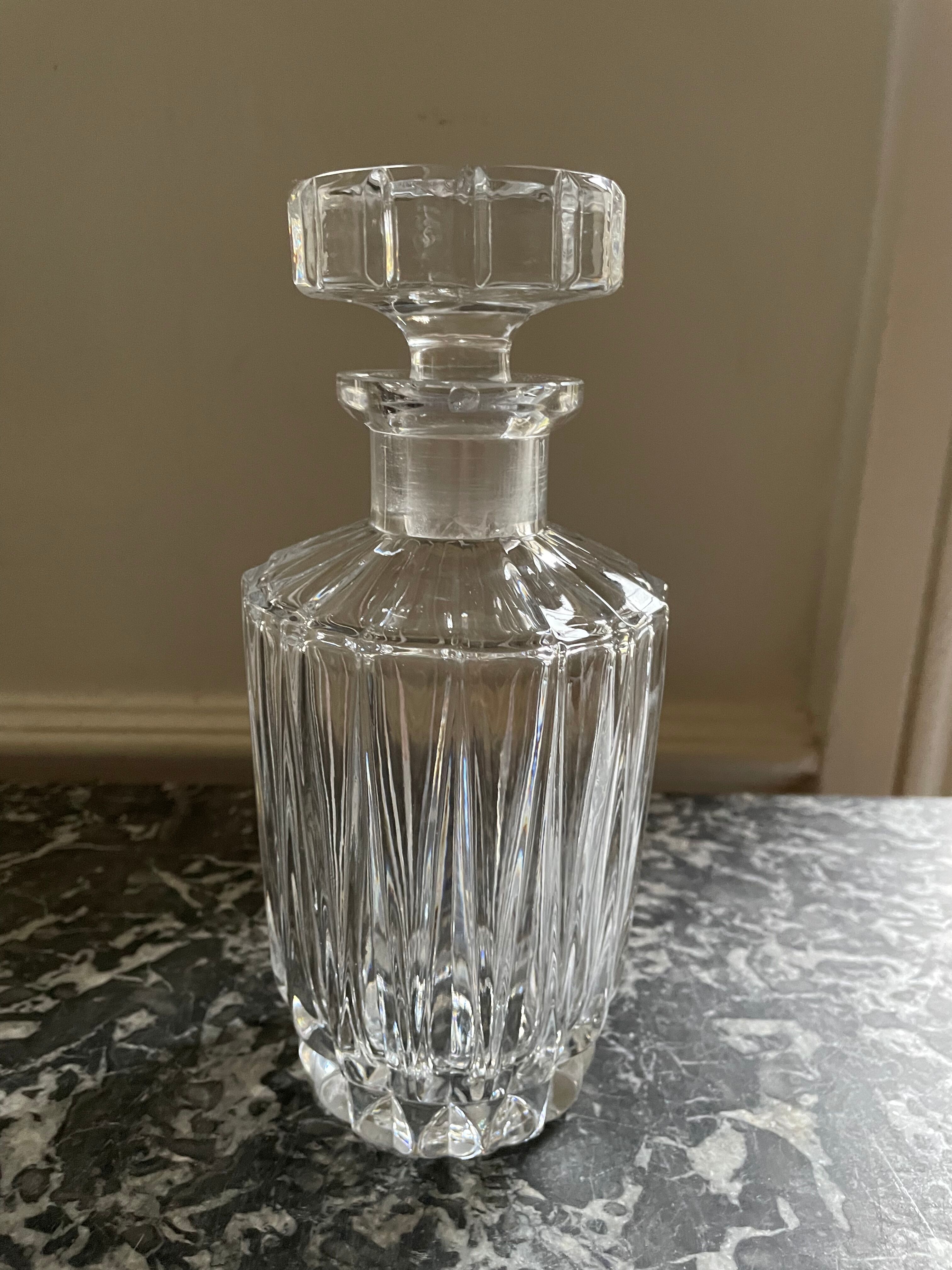 Carafon en cristal taillé H21