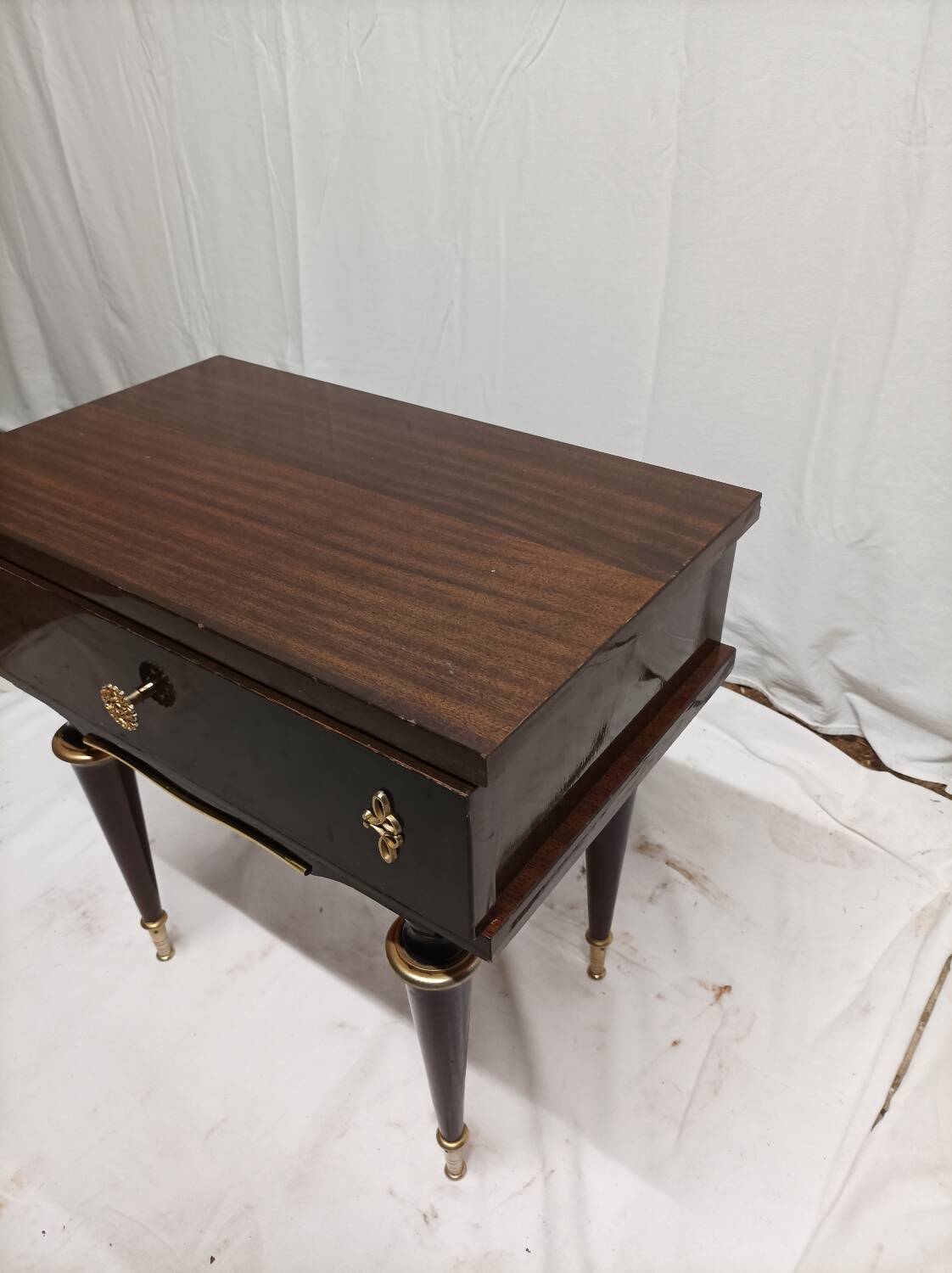 Vintage lacquered nightstand