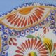 Henriot quimper france - wall plate with flowers - hand-decorated faience
