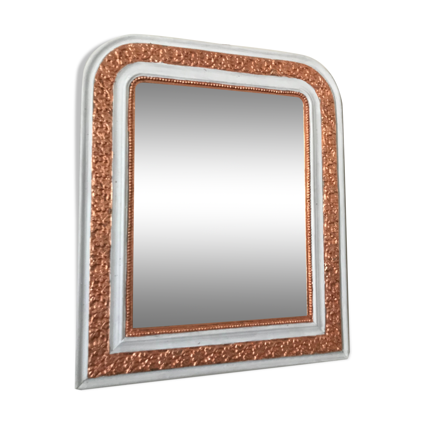 Mirror Louis-Philippe gilded with leaf, 37 x 31 cm