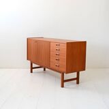Scandinavian Teak Sideboard with Sculpted Drawers, 1950s/1960s