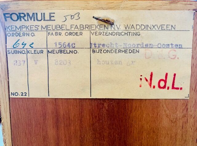 Scandinavian 4-drawer teak chest of drawers by Kempkes 1960s