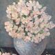 Table of flowers hst signed monge and dated 1929