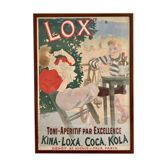 ORIGINAL VINTAGE POSTER - LOX TONI APERITIF PAR EXCELLENCE - Georges MEUNIER - 1895