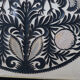 Decorative frame with roosters – vintage Polish découpage