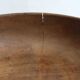 Round wooden dish
