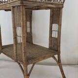 Wicker & rattan serving trolley 1900