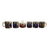 5 Mugs et sucrier Acapulco années 60/70
