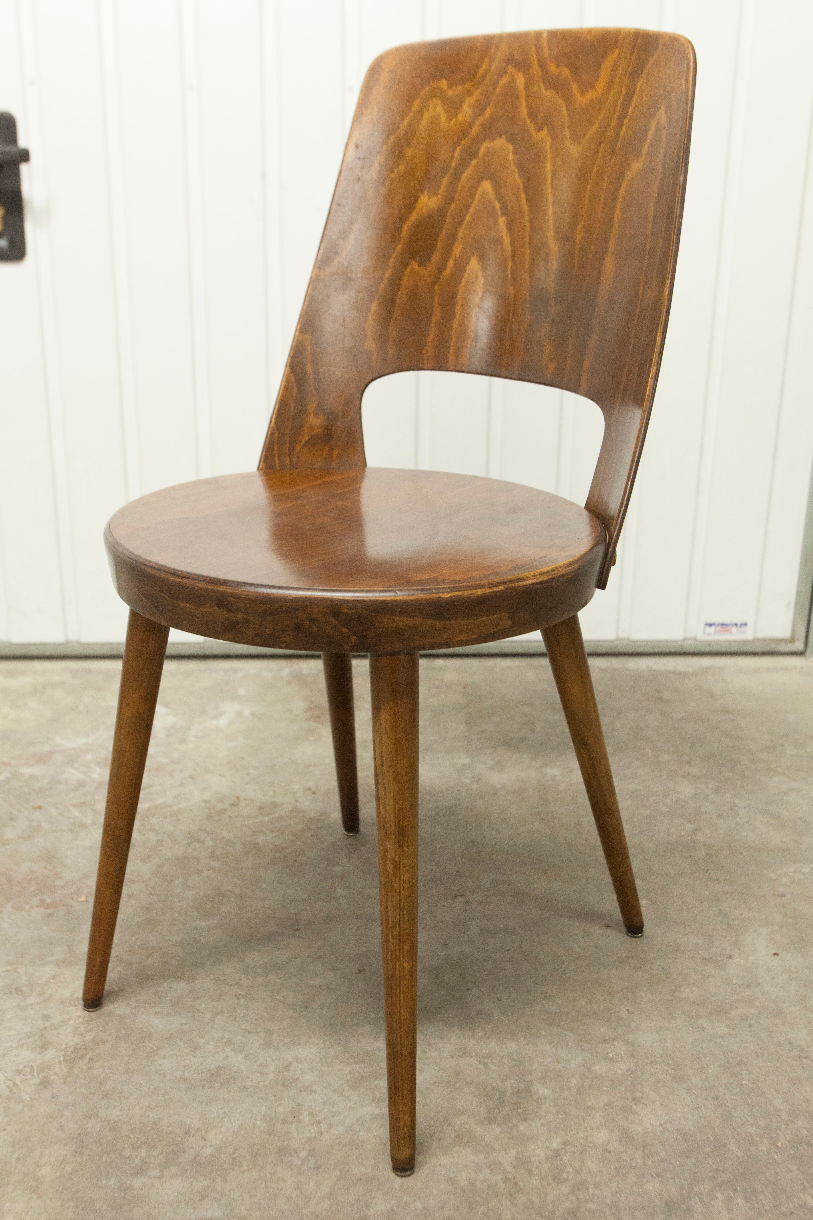 Chaise bistrot Baumann Montdor 1960