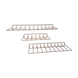 Vintage brass shelves