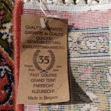 Oriental pattern rugs in virgin wool salmon background, 285x195 cm