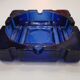 Vintage blue glass ashtray from the 80s