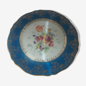 Collectible plate, Limoges, hand-enhanced, Porcelain of the Royal Lys