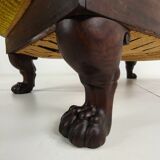 Superbe chaise longue Empire en acajou – vers 1800–1830 – pieds en pattes de lion sculptés