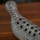 Ceramic dove flower frog, Le Potier Menton, 1960s