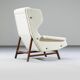 Wingback Chair attributed to Gianfranco Frattini for Cassina, 1959